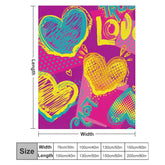 Buysing Customerized Personalized Blanket Custom Valentine's Day Gift for Mom Dad Girlfriend Boyfriend Wife Husband-heart Rose